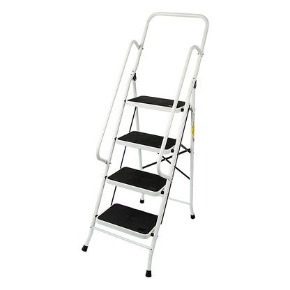 Foldable Non Slip 4 Step Steel Ladder