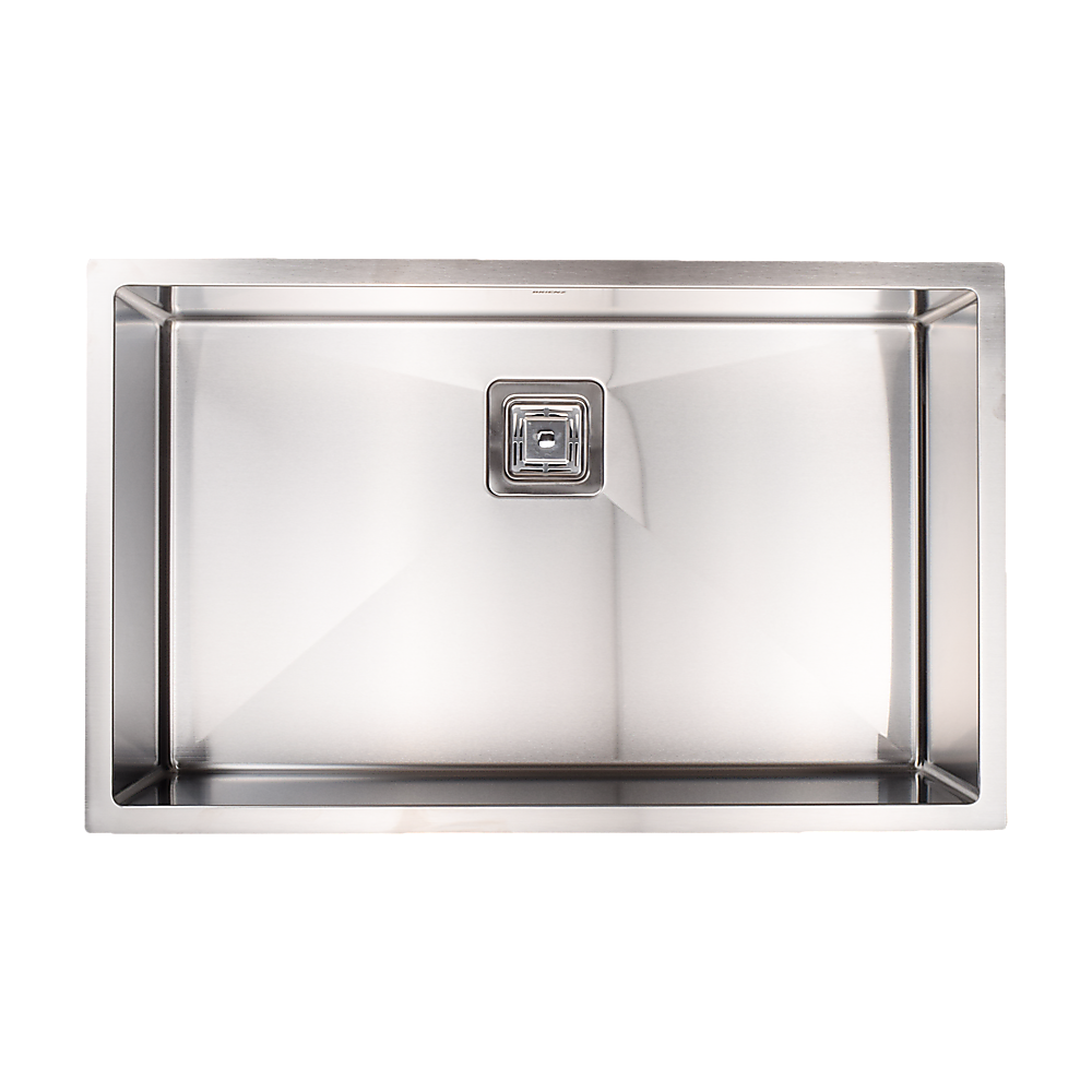 810x505mm Handmade 1.5mm Stainless Steel Undermount / Topmount Kitchen Sink with Square Waste