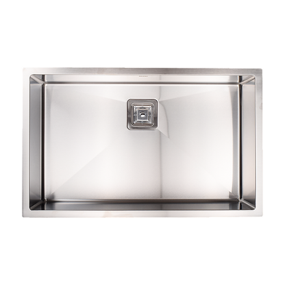 810x505mm Handmade 1.5mm Stainless Steel Undermount / Topmount Kitchen Sink with Square Waste