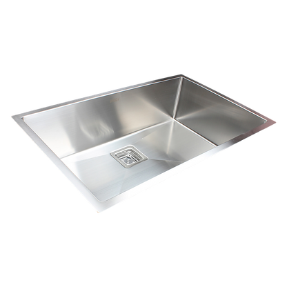 810x505mm Handmade 1.5mm Stainless Steel Undermount / Topmount Kitchen Sink with Square Waste