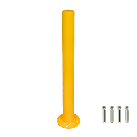 Yellow Heavy Duty Steel Bollard Post