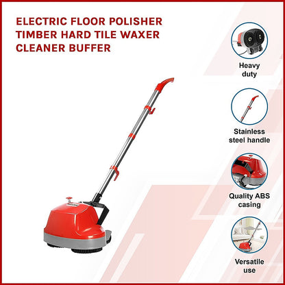 Electric Floor Polisher Timber Hard Tile Waxer Cleaner Buffer