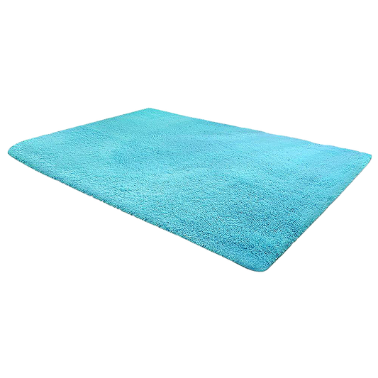 230x200cm Floor Rugs Large Shaggy Rug Area Carpet Bedroom Living Room Mat - Turquoise