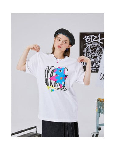 [BT21] BTS Line Friends Collaboration - MANG UTOPIA White T-Shirt